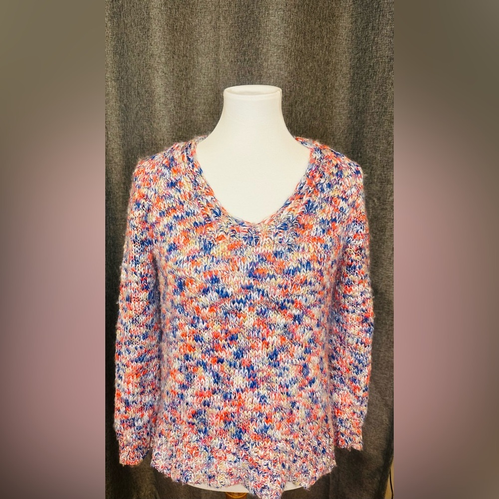 Lou & Grey for LOFT Multicolor Chunky Knit Sweater (Size S)